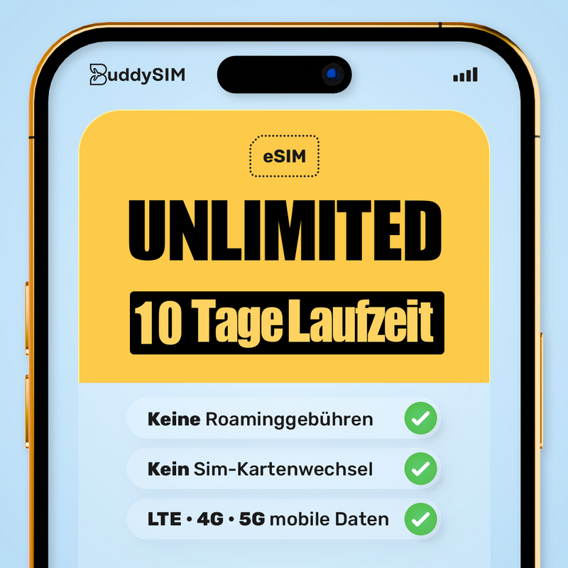 10 Tage eSIM USA Unlimited