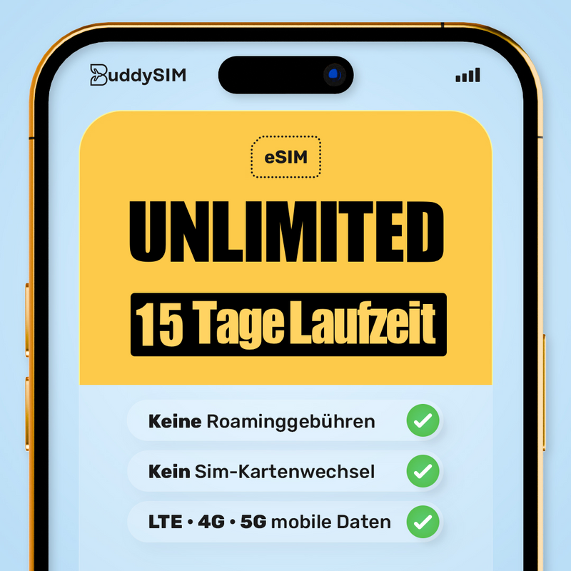 15 Tage eSIM Türkei Unlimited
