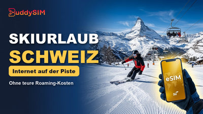 Skiurlaub Schweiz eSIM: Internet auf der Piste ohne Roaming