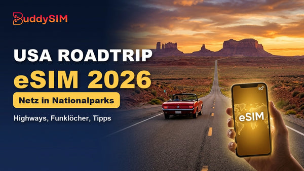 USA-Roadtrip eSIM: Internet in Nationalparks & Highways