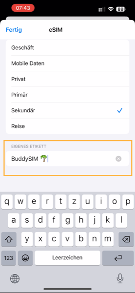 eSIM aktivieren auf iPhone 15 Plus – Schritt-für-Schritt Anleitung – BuddySIM