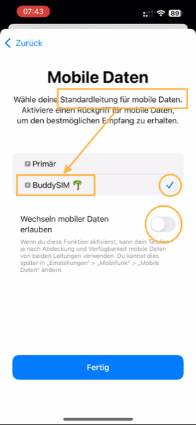 eSIM aktivieren auf iPhone 15 Plus – Schritt-für-Schritt Anleitung – BuddySIM