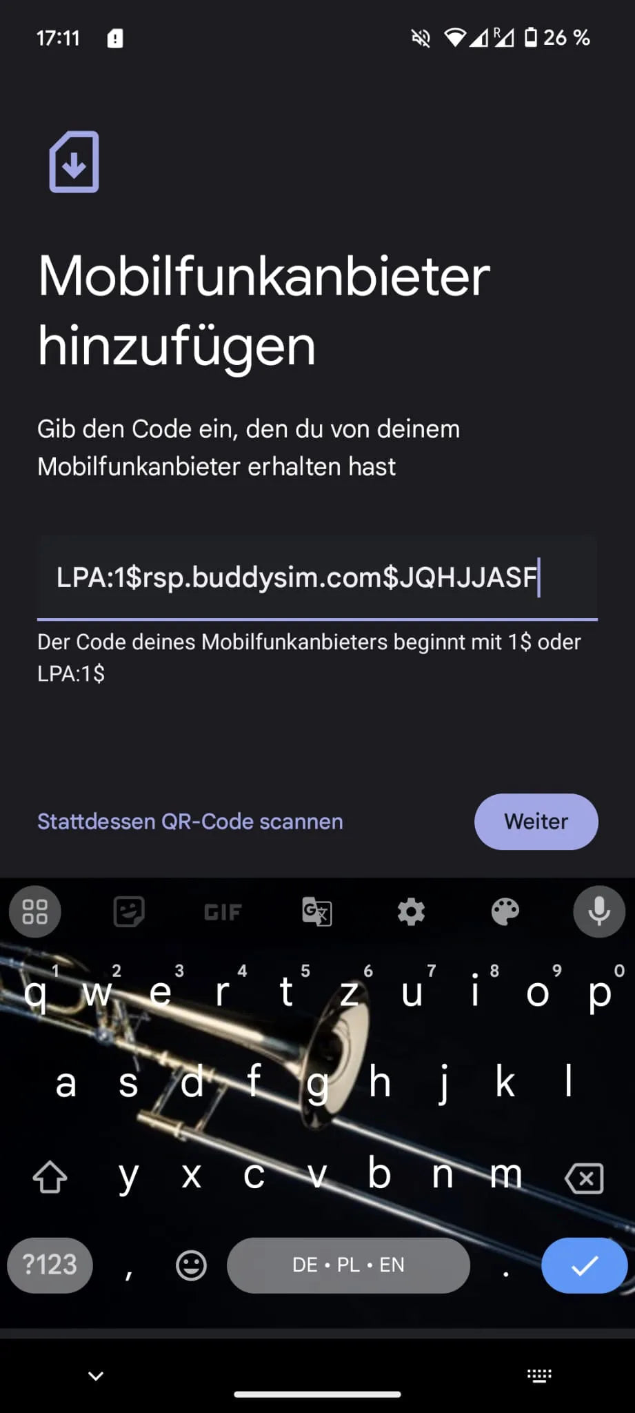 eSIM manuell aktivieren auf Google Pixel 4 – Anleitung – BuddySIM