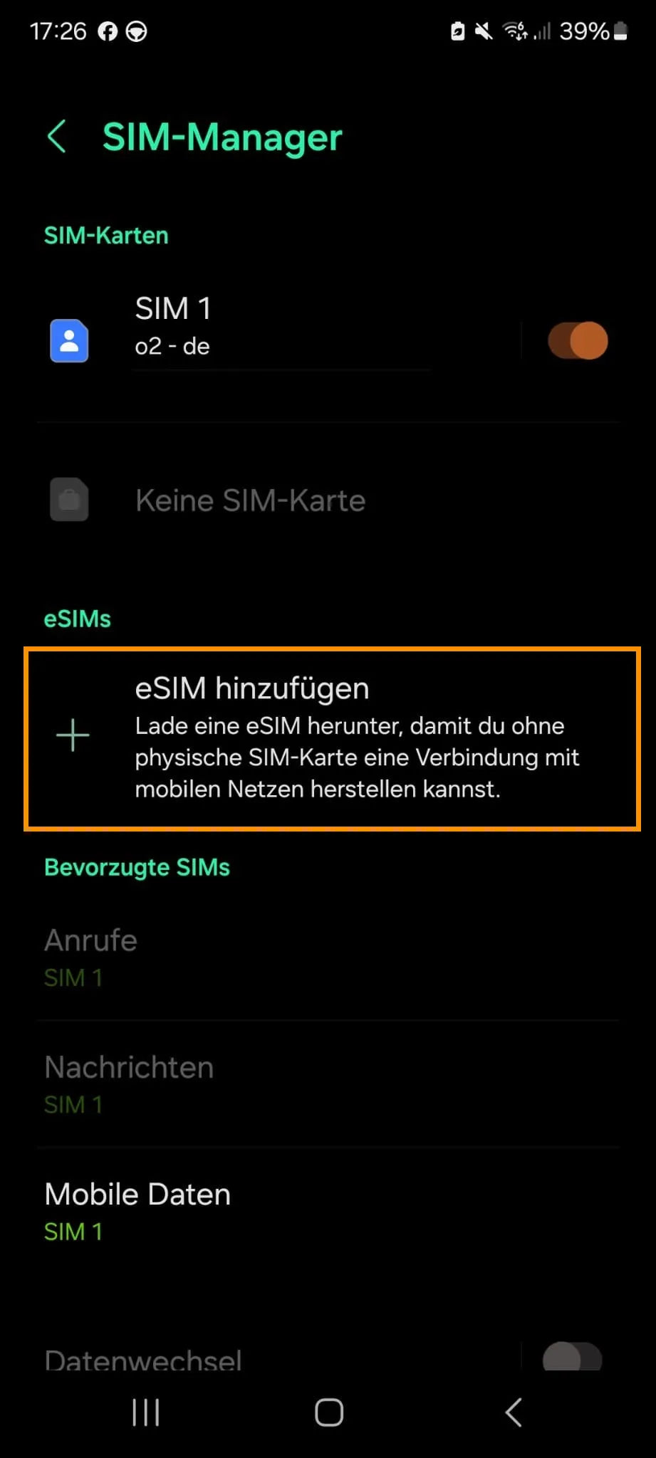 eSIM aktivieren auf Samsung Galaxy Note 20 Ultra 5G – Schritt-für-Schritt Anleitung – BuddySIM